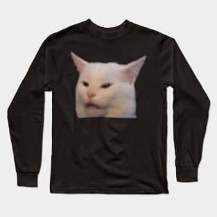 funny meh cat Long Sleeve T-Shirt